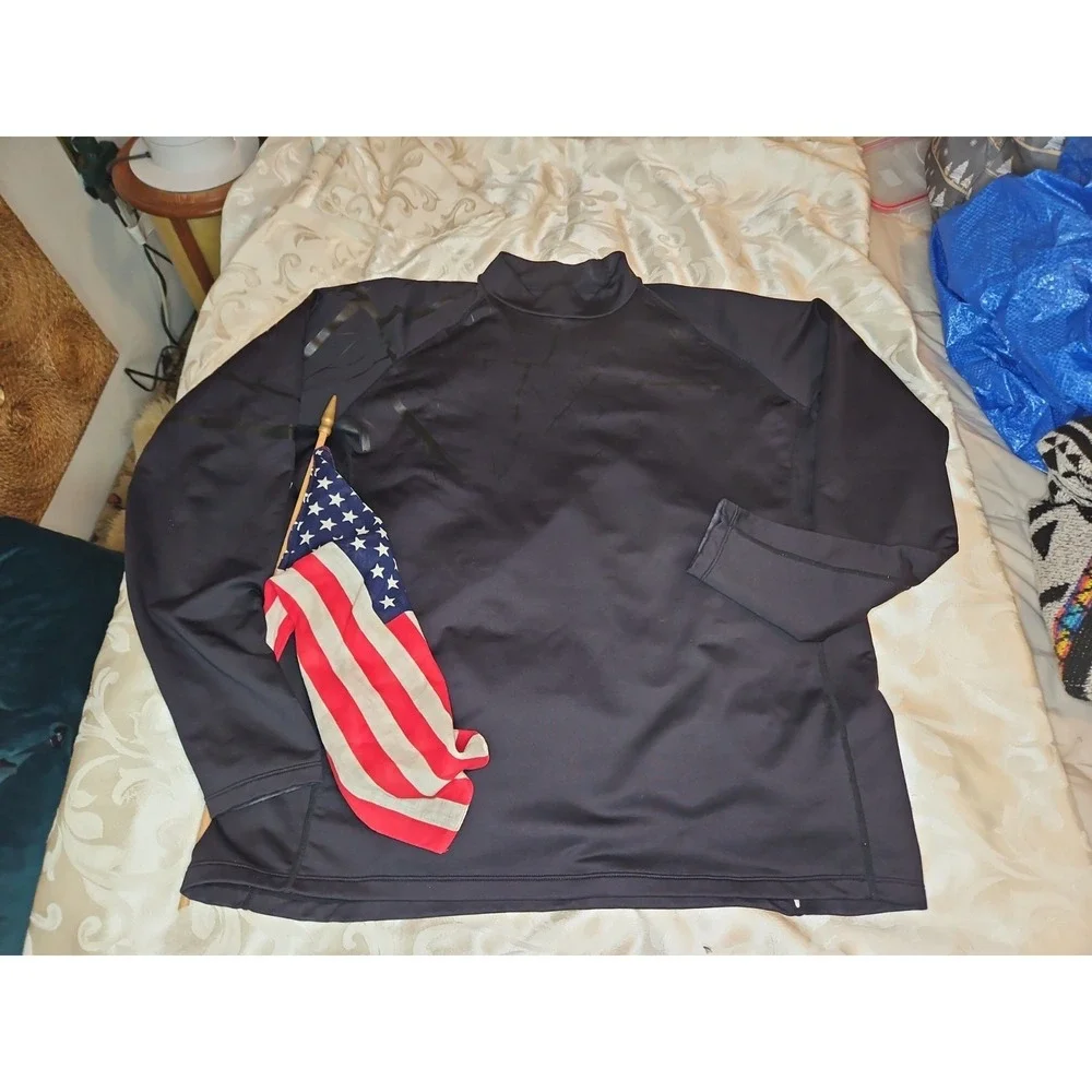 UV Protection Swim Shirt Bare Chillguard 2X Black Long Sleeve Mock Neck Surf